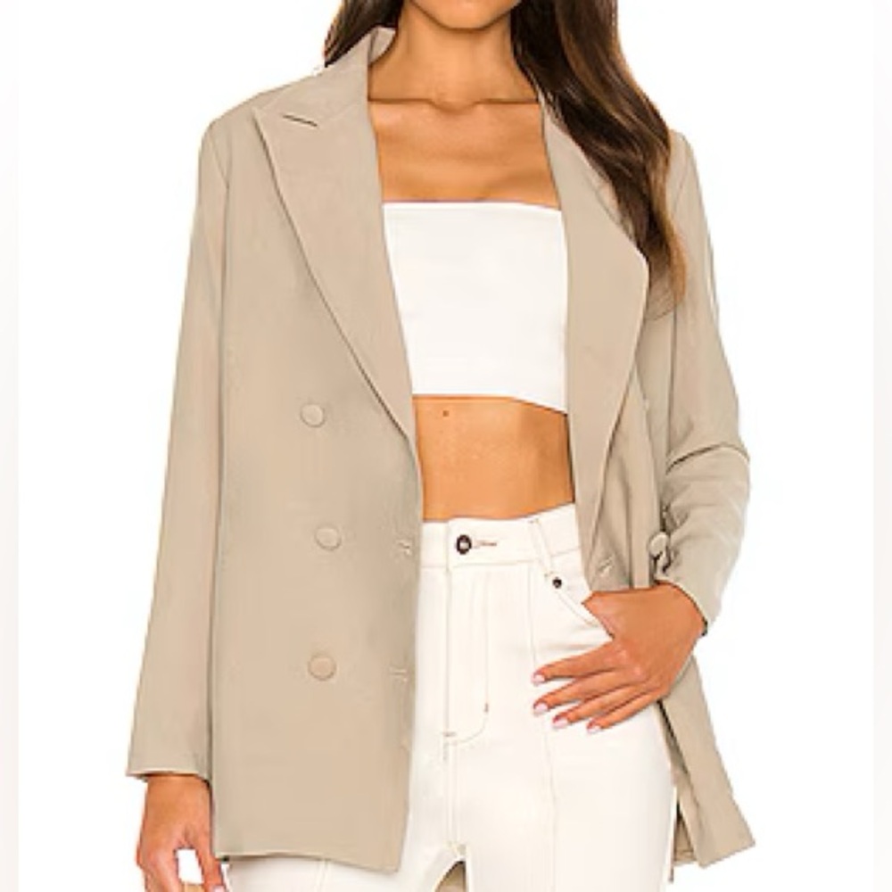 Hills Blazer Jacket - REVOLVE / SNDYS, beige/tan olive